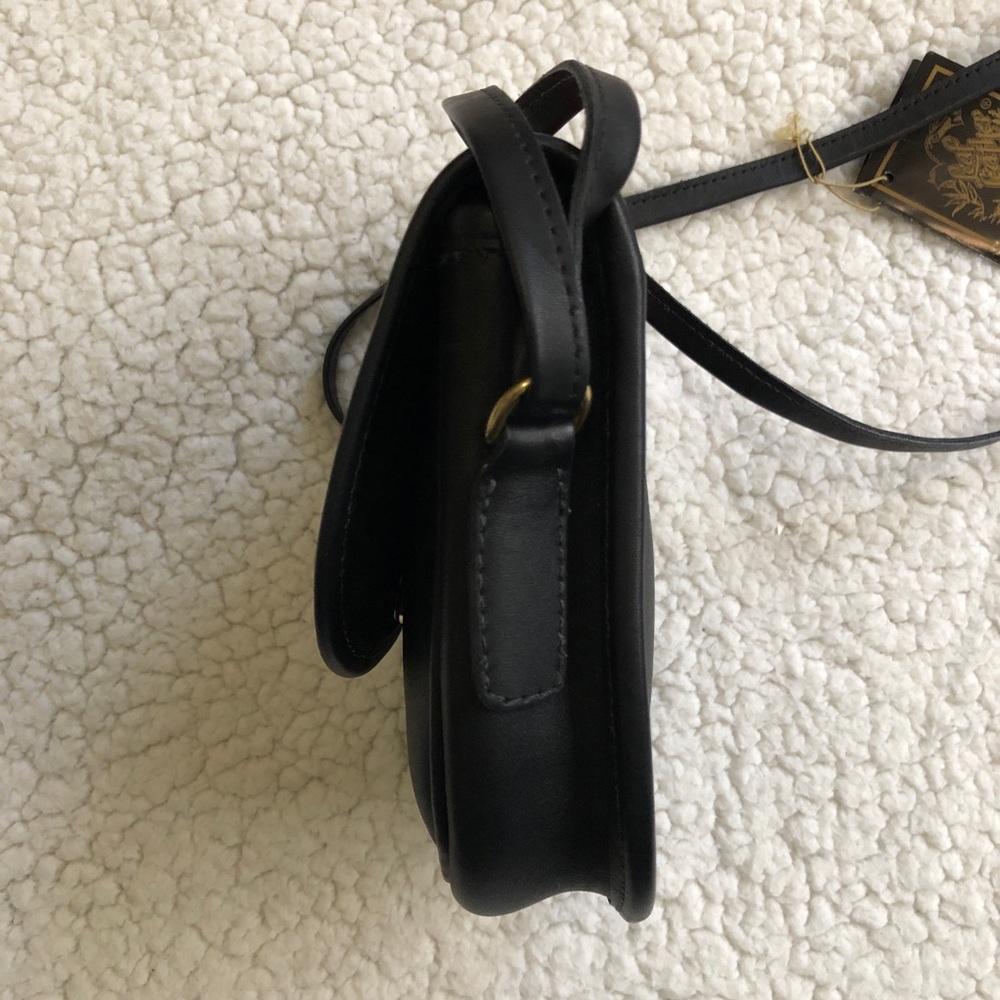 NWT Leaf Leather Brand Hand-tooled Bag - Picture 6 of 6